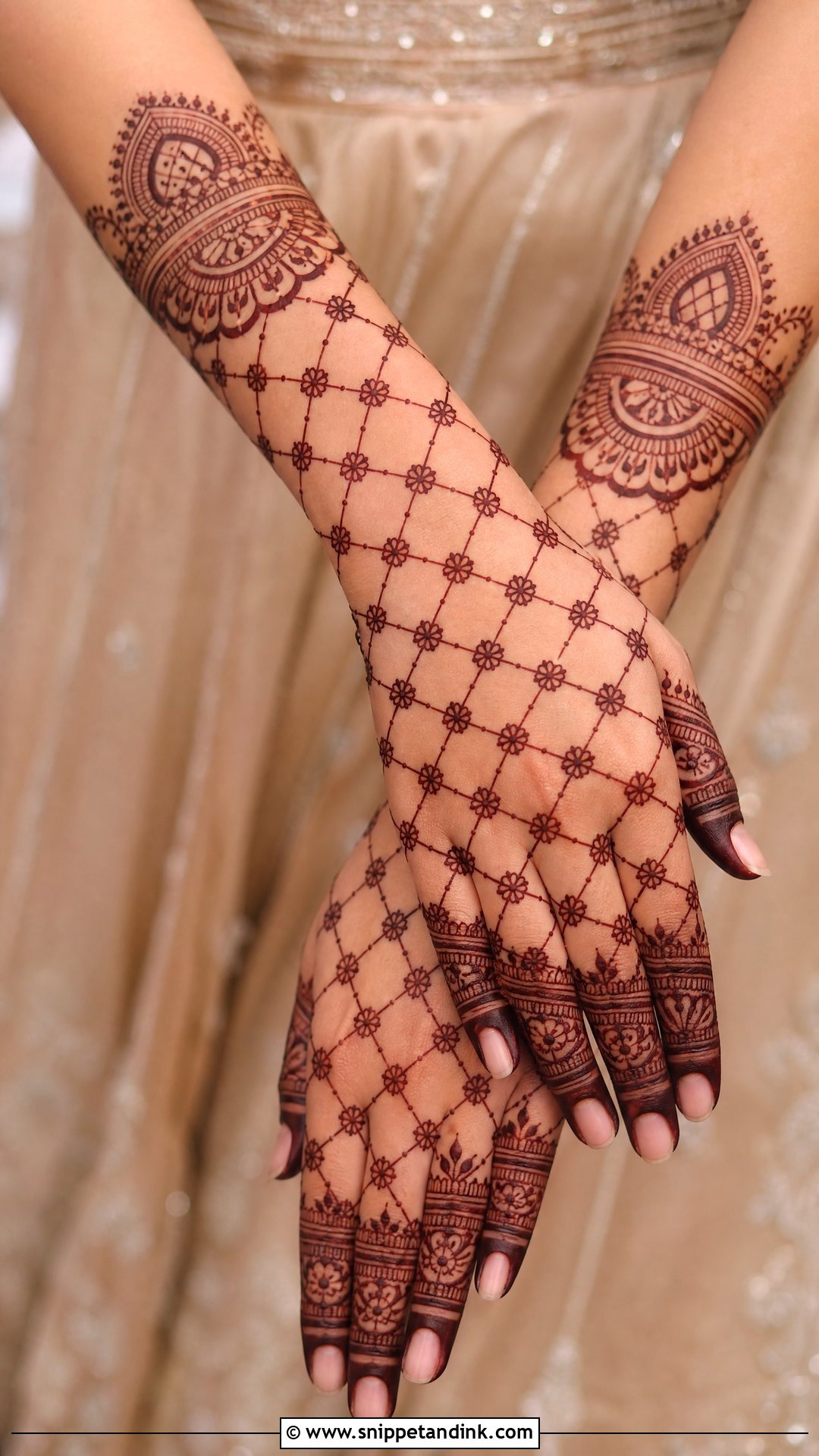 Jaal Bridal Mehndi Design - Snippet and Ink - 20 Bridal Mehndi Latest Design Ideas