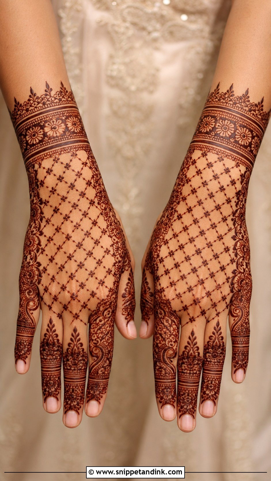 Jaali Back Hand Mehndi Design - Snippet and Ink - 35 Back Hand Mehndi Design Ideas
