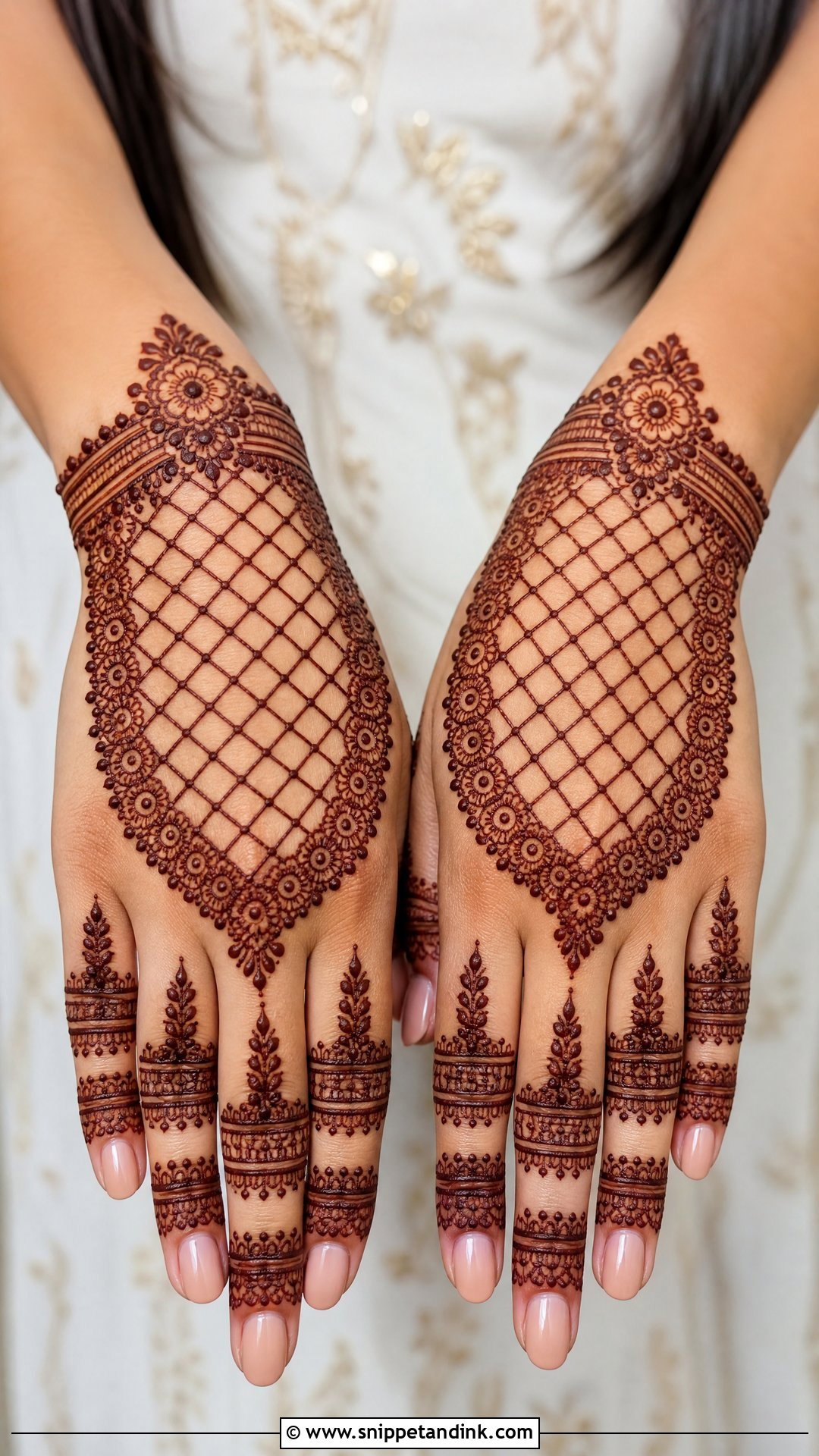 Jaali Back Hand Mehndi Design - Snippet and Ink - 35 Stylish Back Hand Mehndi Designs