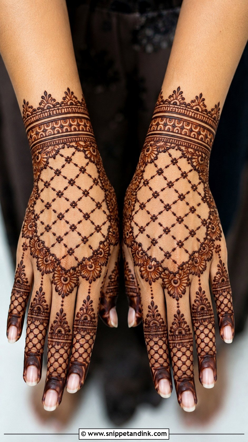 Jaali Back Hand Mehndi Design - Snippet and Ink - 35 Trendy Back Hand Mehndi Designs