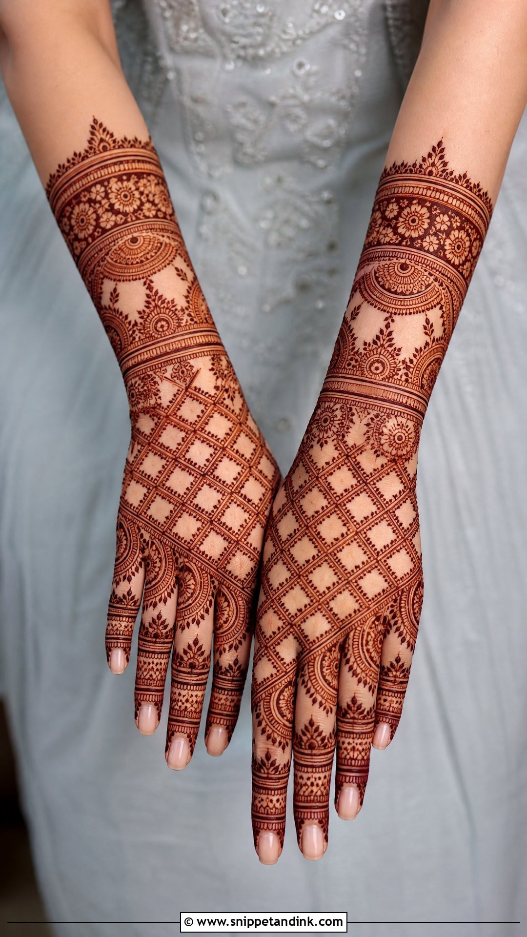 Jaali Bridal Back Hand Mehndi Full Hand - Snippet and Ink - 20 Simple Easy Full Hand Bridal Back Hand Mehndi Designs