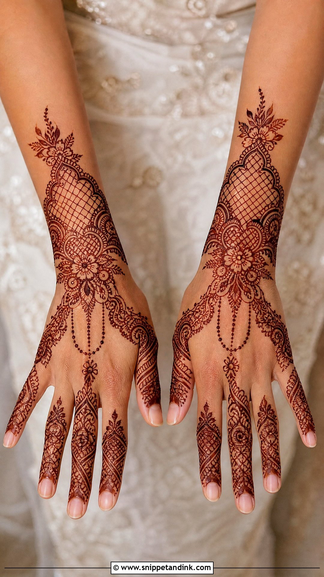 Jaali Bridal Khafif Mehndi Design - Snippet and Ink - 20 Bridal Khafif Mehndi Designs