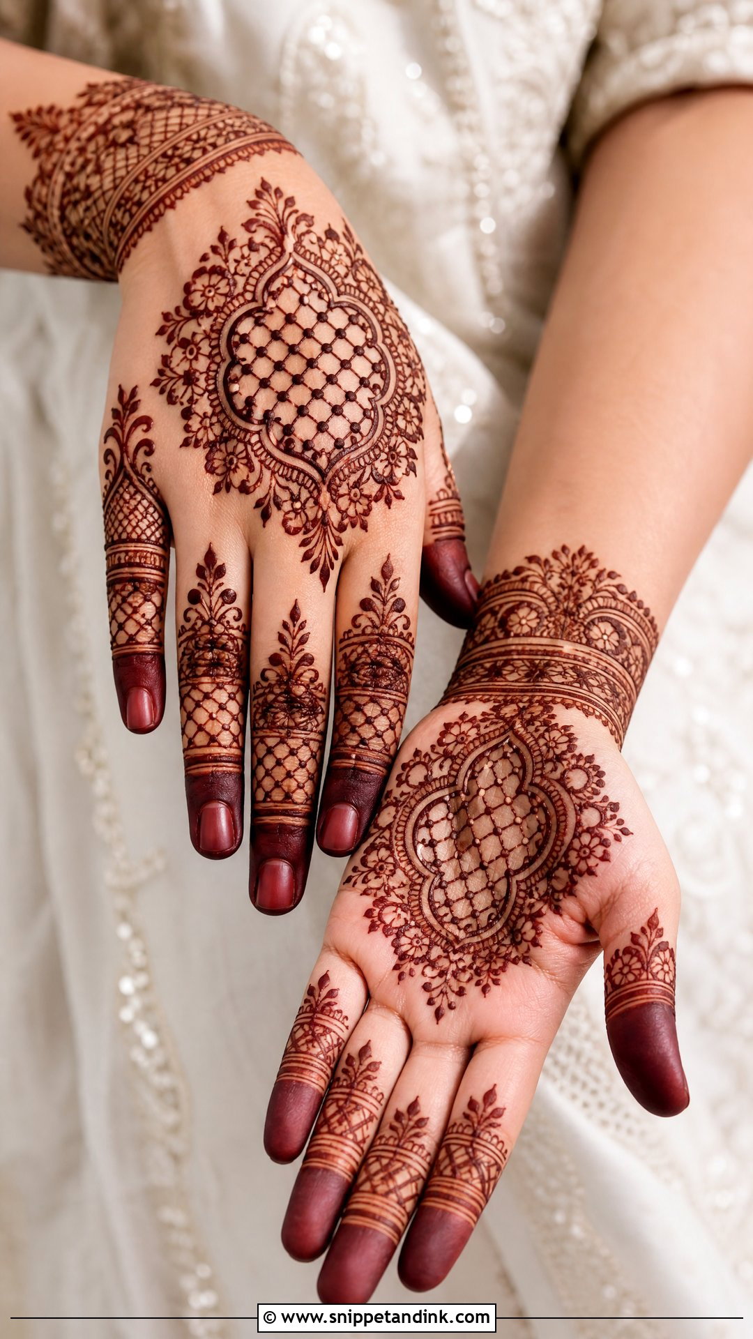 Jaali Bridal Mehndi Design - Snippet and Ink - 25 Bridal Hand Mandhi Mehndi Design Ideas