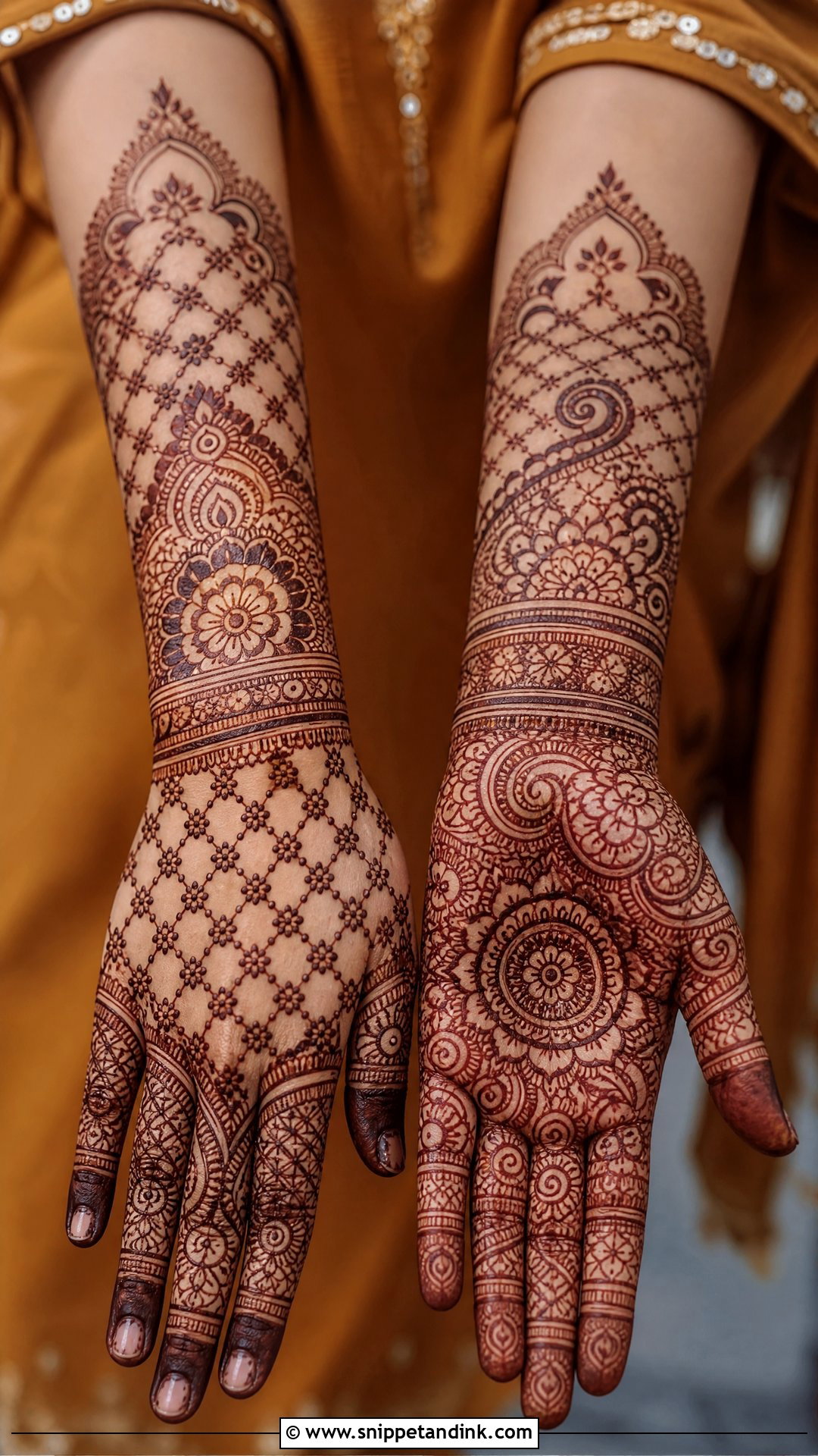 Jaali Bridal Mehndi Design - Snippet and Ink - 30 Bride Mehndi Designs
