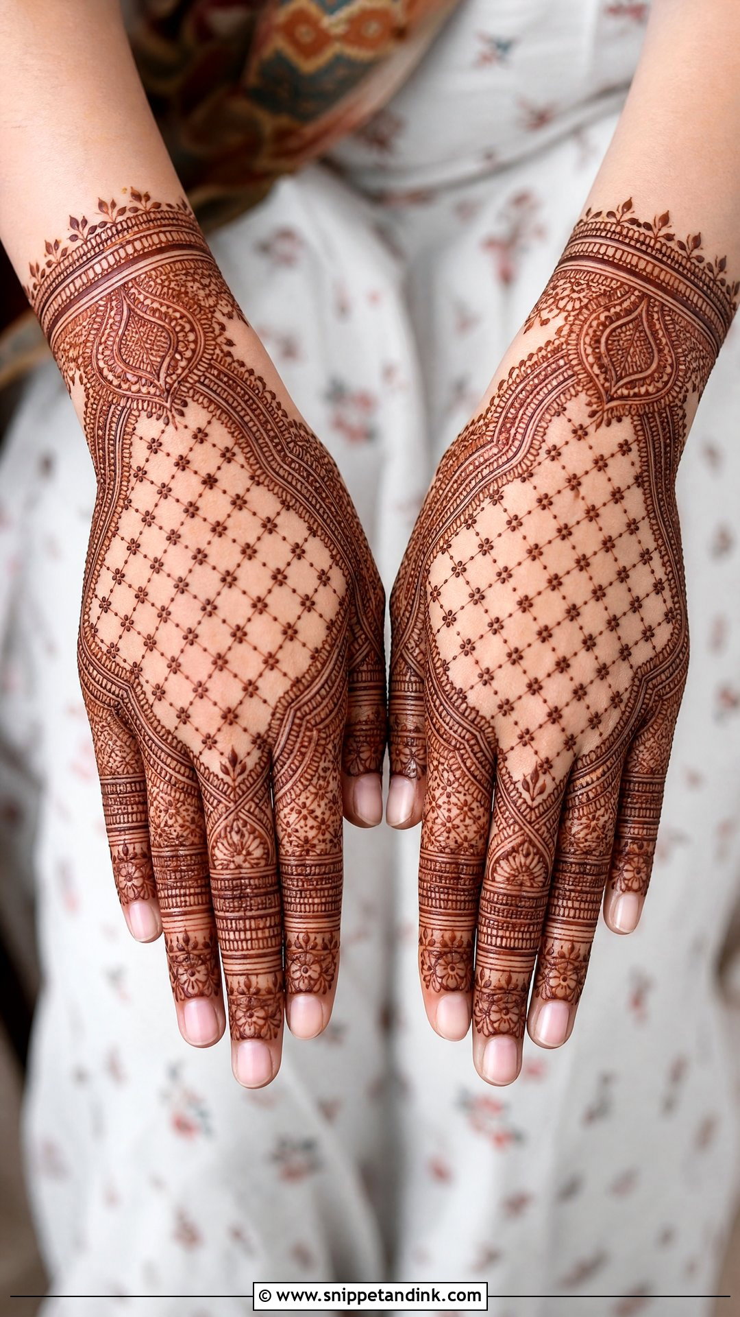 Jaali Bridal Mehndi Design Back Hand - Snippet and Ink - 20 Bridal Mehndi Designs for Back Hand