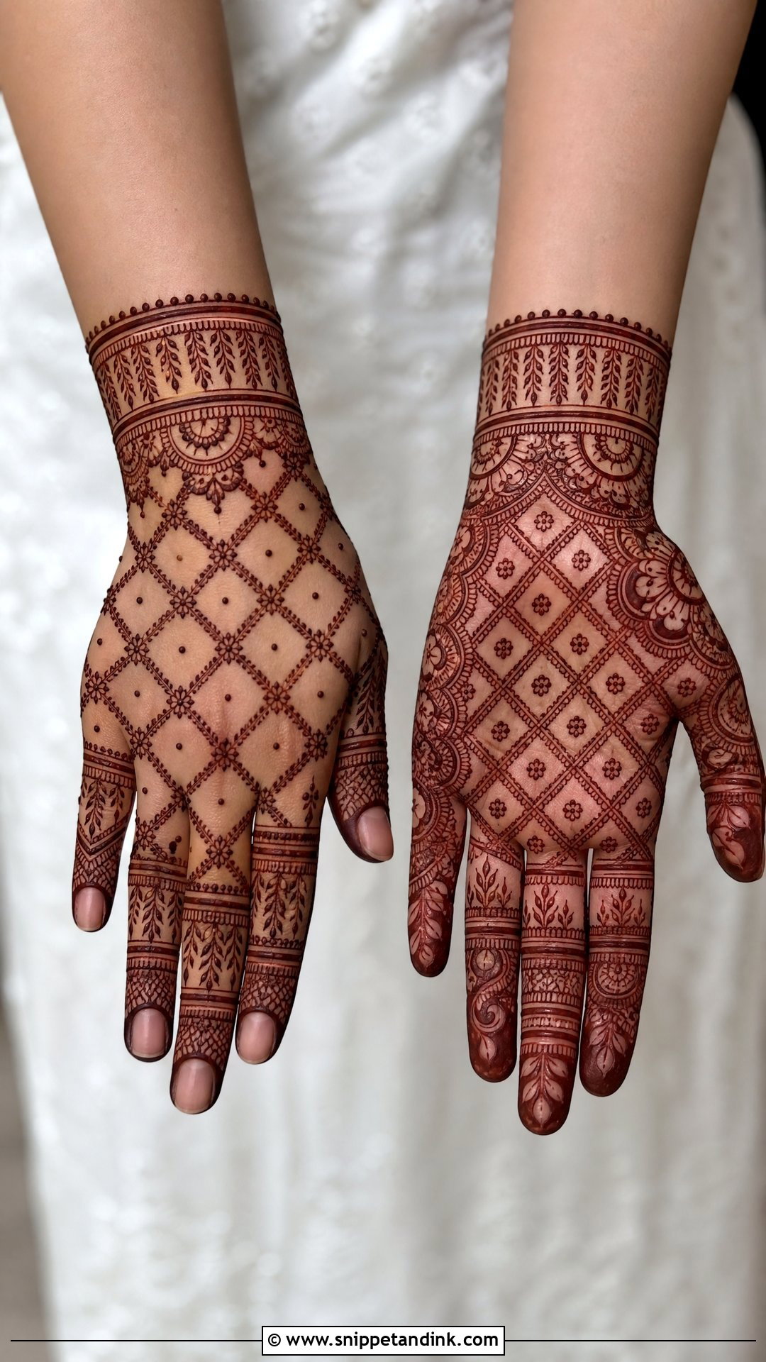 Jaali Bridal Mehndi Design - Snippet and Ink - 20 Aesthetic Bridal Mehndi Designs