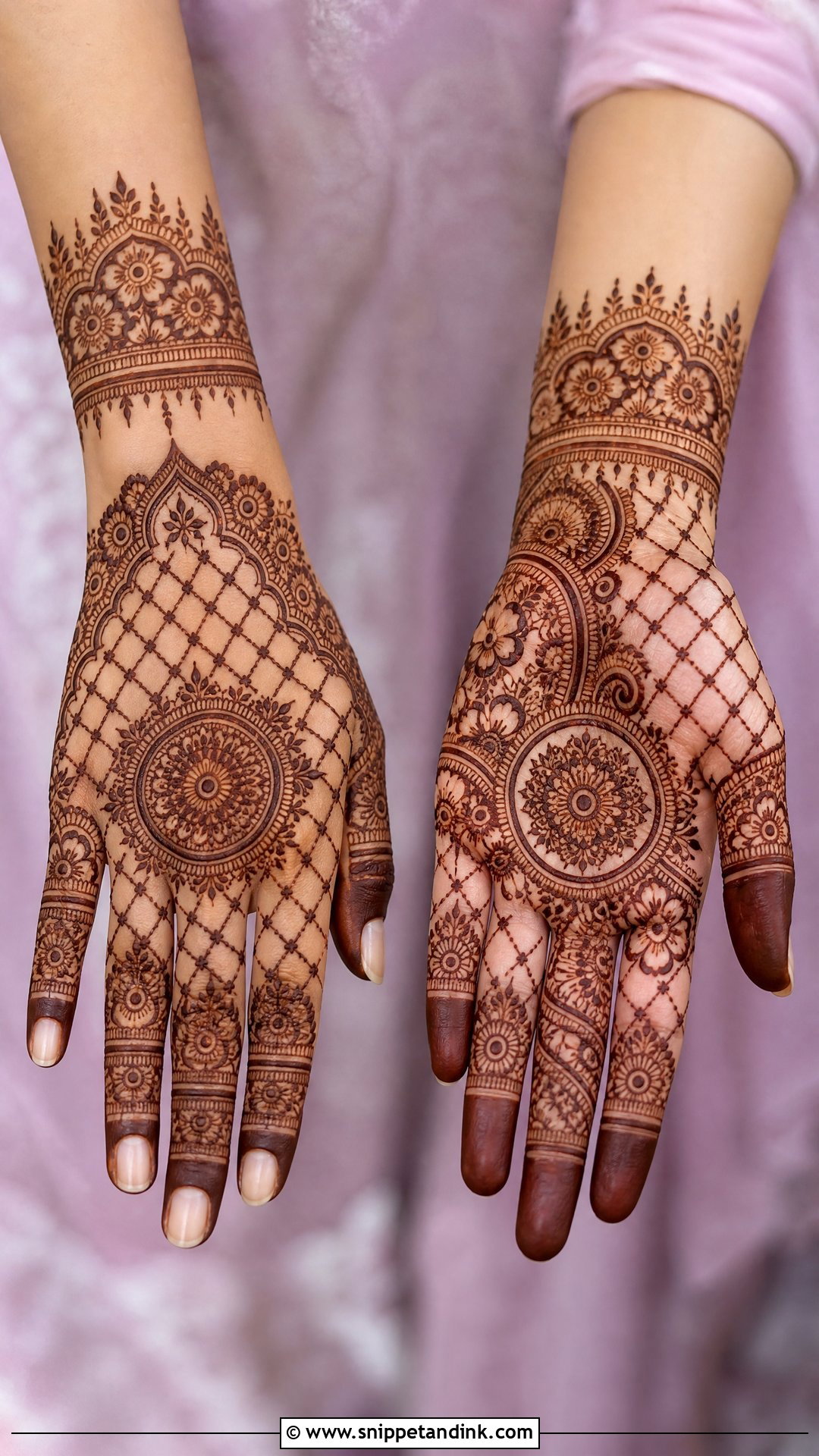 Jaali Bridal Mehndi Front And Back - Snippet and Ink - 20 Bridal Mehndi Designs Front and Back