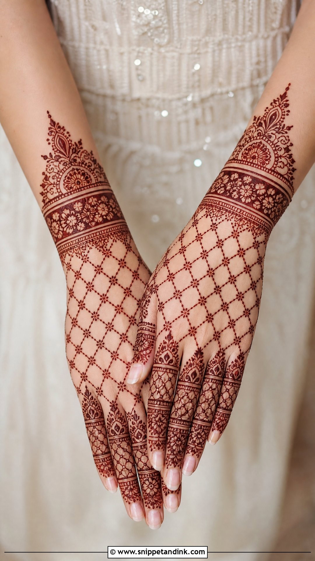 Jaali Bridal Mehndi Half Hand - Snippet and Ink - 20 Bridal Mehndi Designs Half Hand