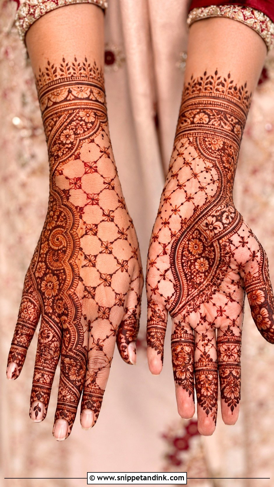 Jaali Dulhan Mehndi Design - Snippet and Ink - 35 Dulhan Mehndi Designs