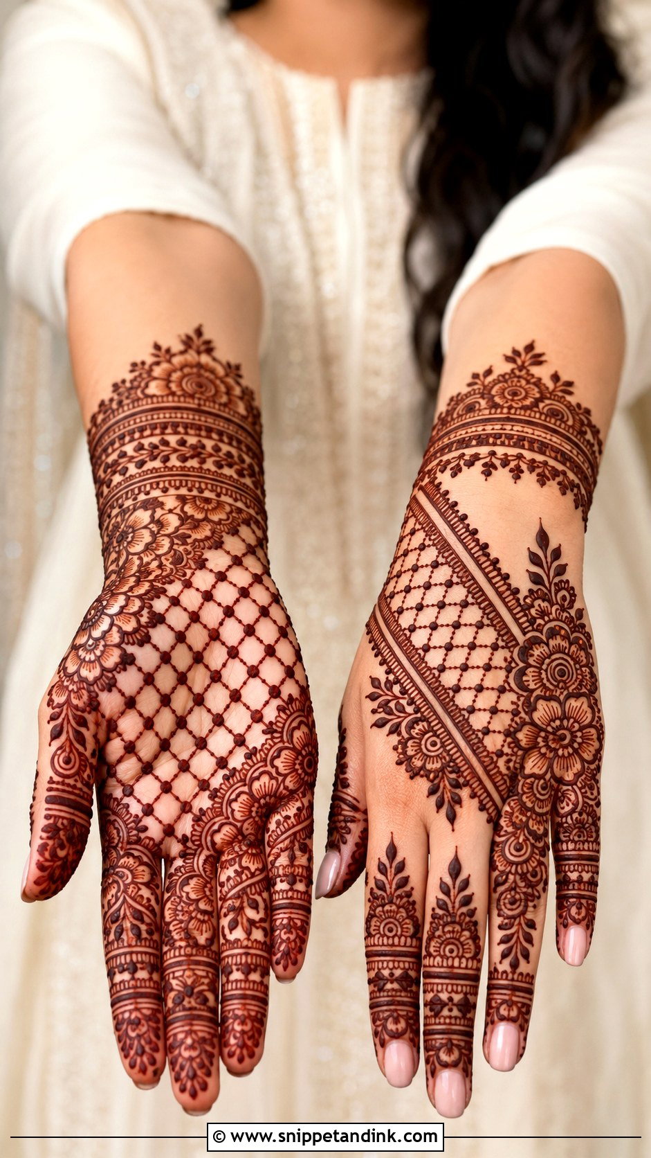 Jaali Engagement Mehndi Design - Snippet and Ink - 30 Engagement Mehndi Designs for Bride