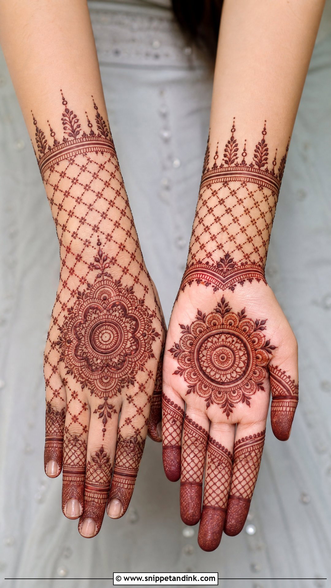 Jaali Engagement Mehndi For Bride - Snippet and Ink - 20 Engagement Mehndi for Bride Ideas