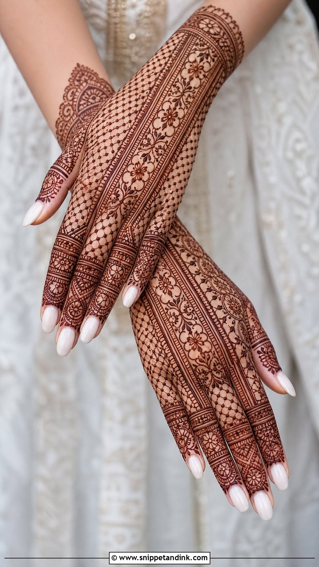 Jaali Finger Bridal Mehndi Design - Snippet and Ink - 20 Bridal Finger Mehndi Designs