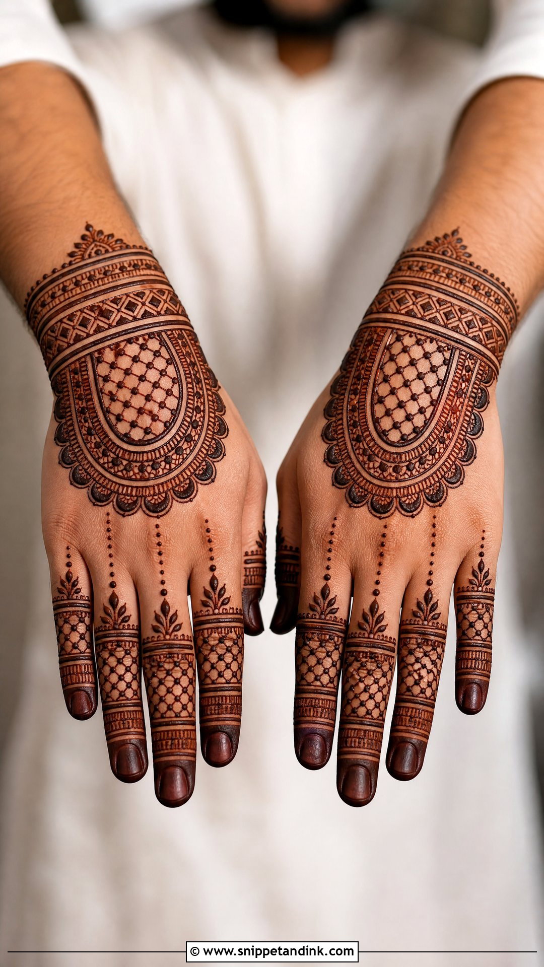 Jaali Groom Mehndi Design - Snippet and Ink - 30 Mehndi Designs for Groom for Men