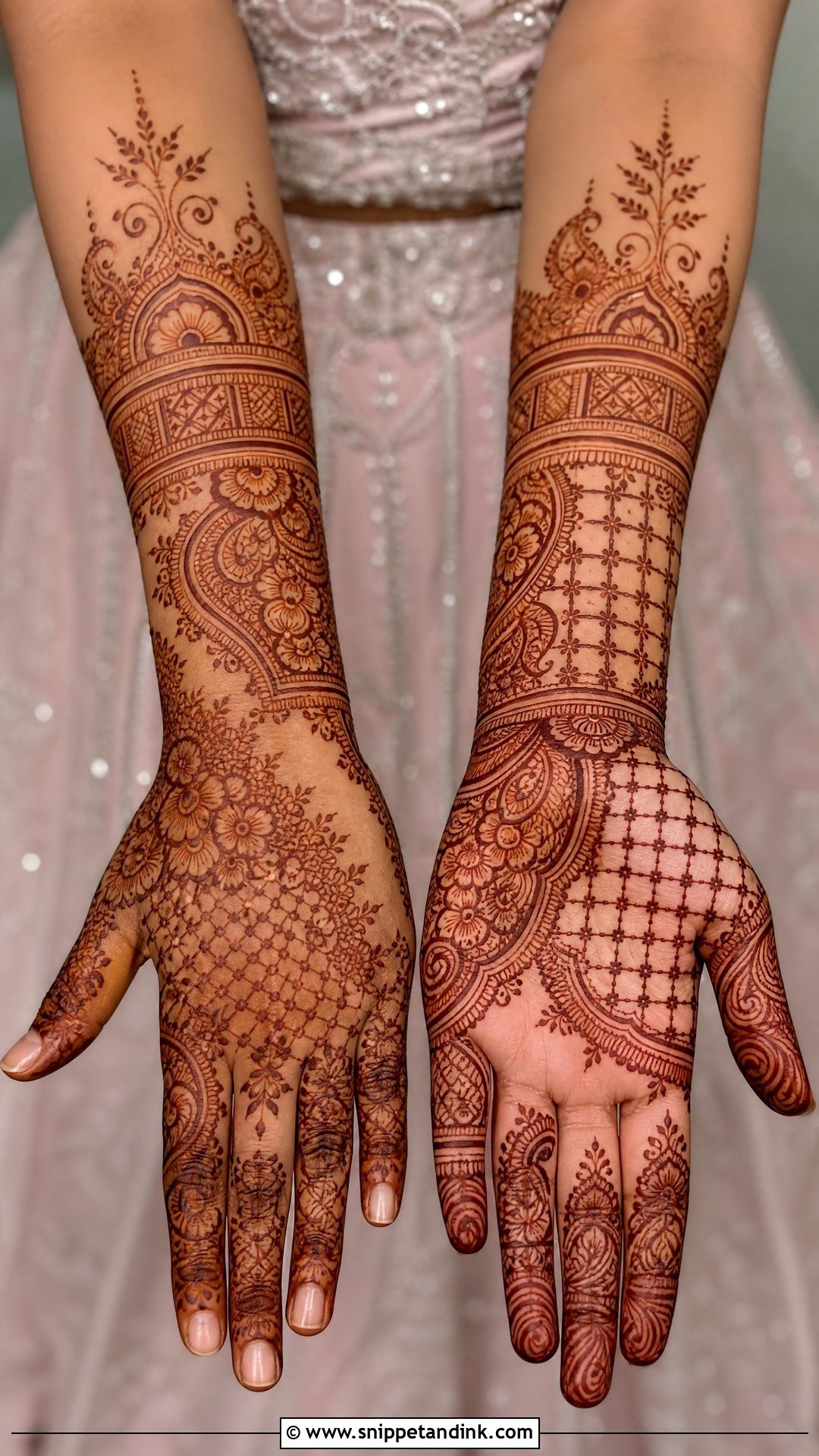 Jaali Indian Bridal Full Hand Mehndi Design - Snippet and Ink - 20 Indian Bridal Full Hand Mehndi Designs
