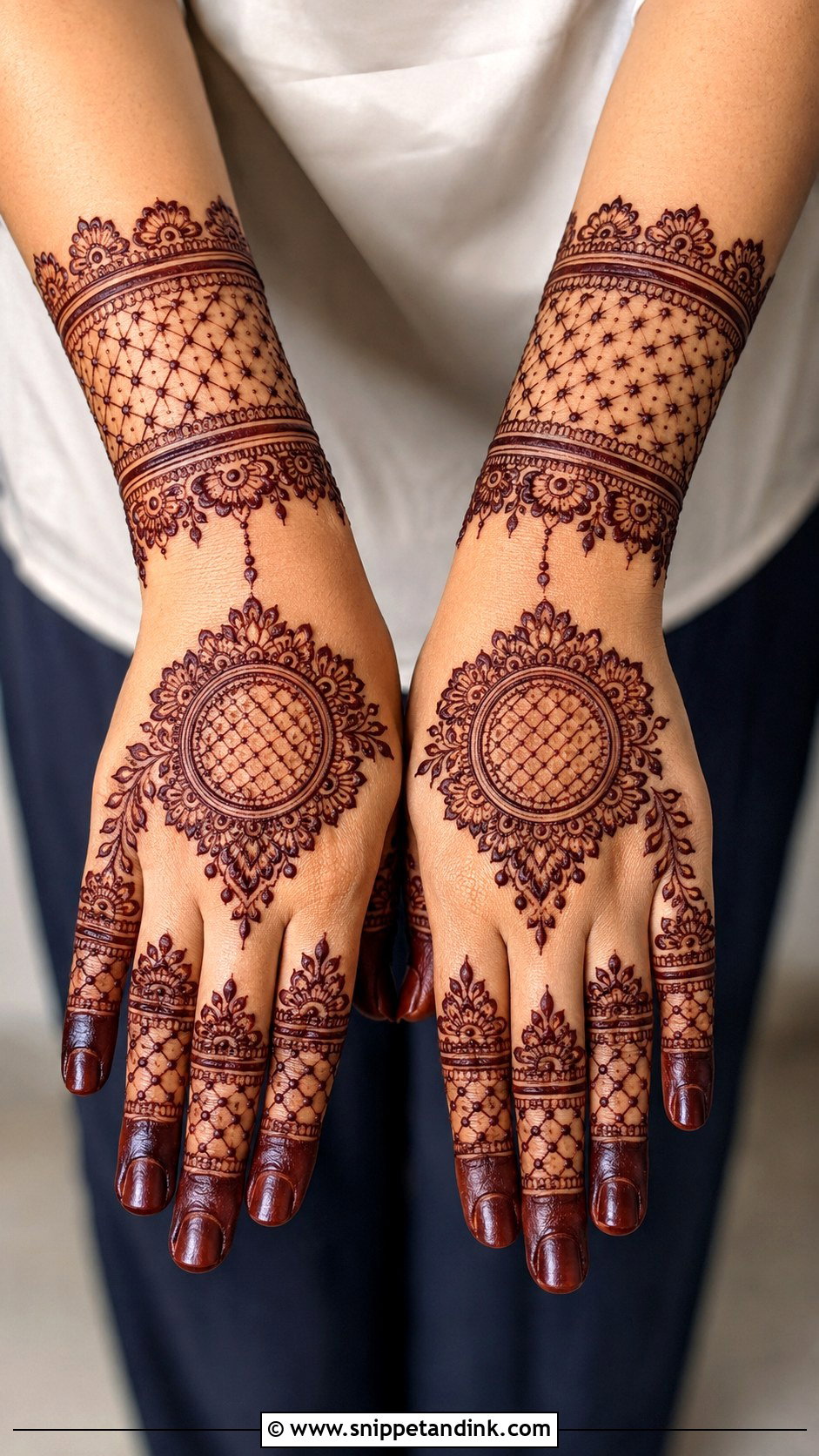 Jaali Karva Chauth Mehndi Design - Snippet and Ink - 35 Karva Chauth Mehndi Designs