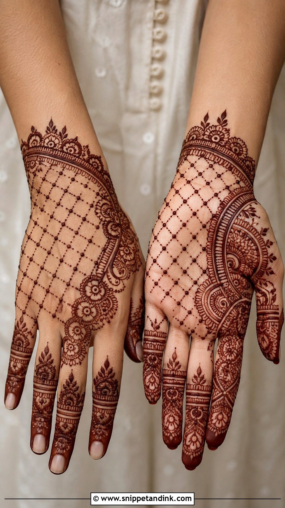 Jaali Mehndi Design - Snippet and Ink - 35 Beautiful Mehndi Design Ideas