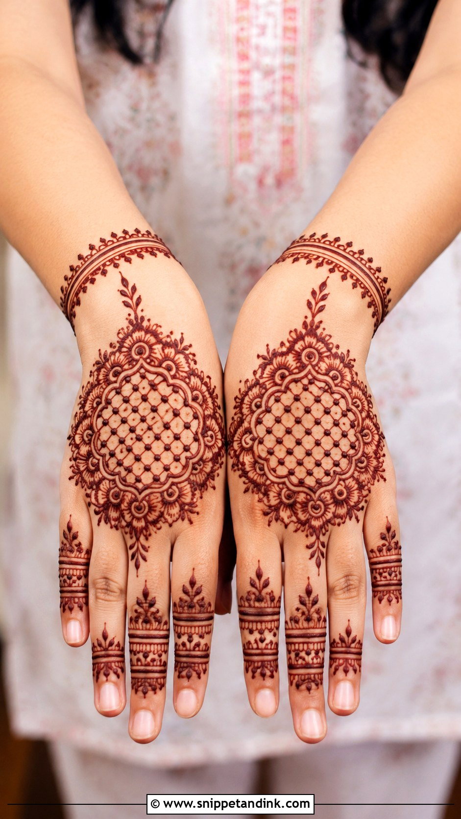 Jaali Mehndi Design For Kids - Snippet and Ink - 30 Kids Children Mehndi Designs