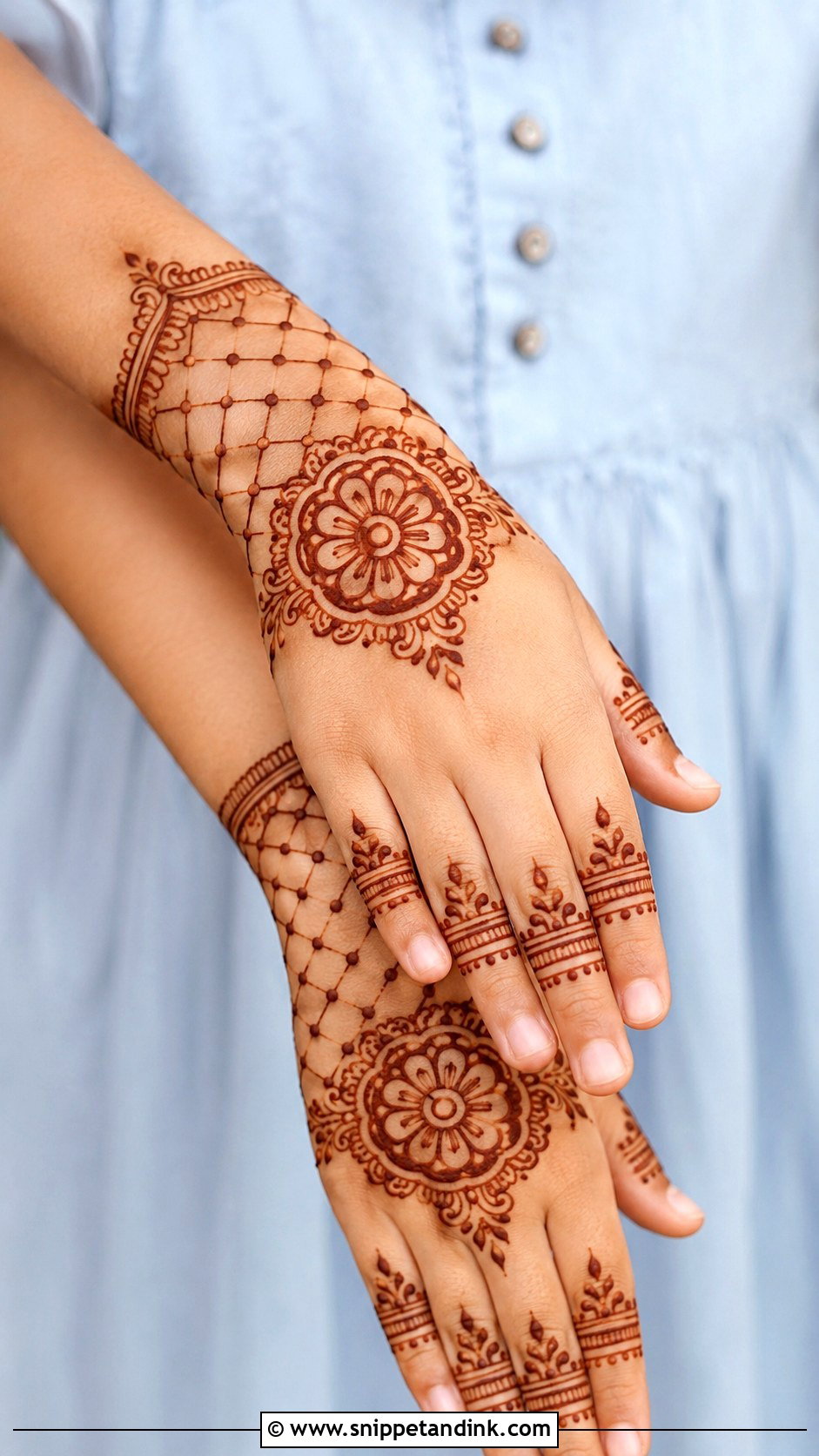 Jaali Mehndi Design for Kids - Snippet and Ink - 35 Mehndi Designs for Kids