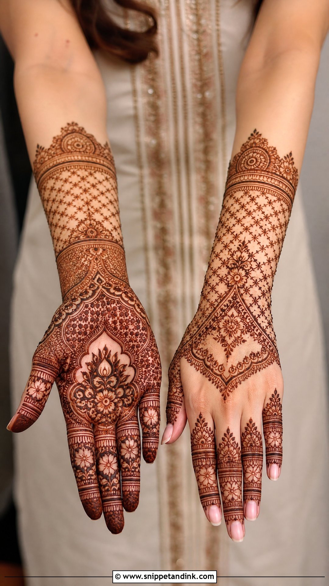 Jaali Mehndi Design for Sister Wedding - Snippet and Ink - 25 Mehndi Designs for Sisters Wedding