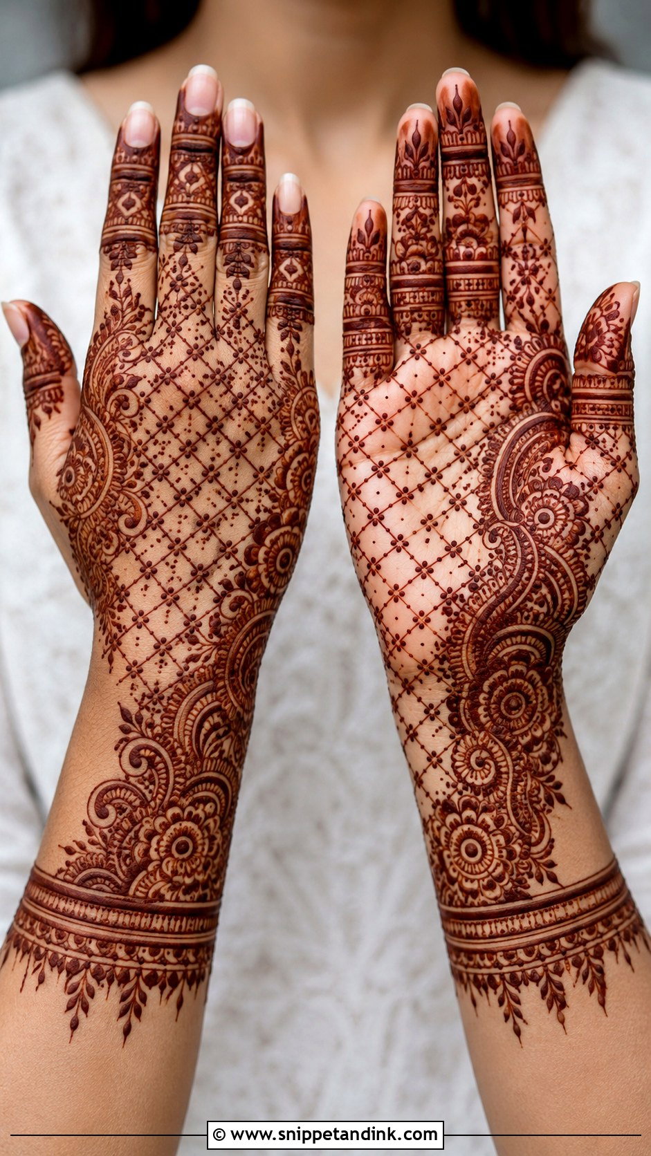 Jaali Mehndi Design - Snippet and Ink - 30 Cool Mehndi Designs