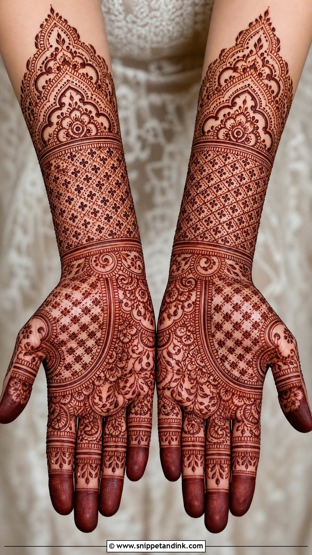 Jaali Muslim Bridal Mehndi Design - Snippet and Ink - 30 Unique Muslim Bridal Mehndi Designs