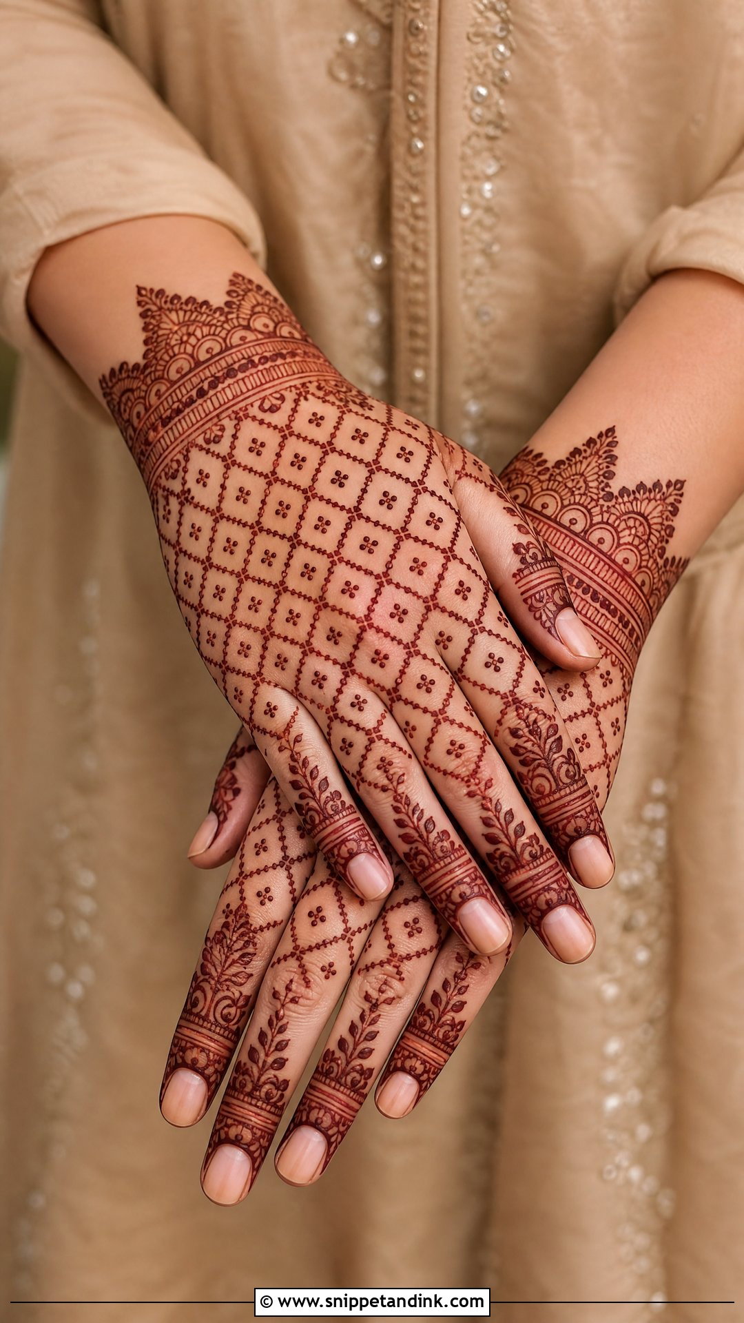 Jaali Semi Bridal Mehendi Design For Back Hand - Snippet and Ink - 25 Semi Bridal Mehendi Design for Back Hand Ideas