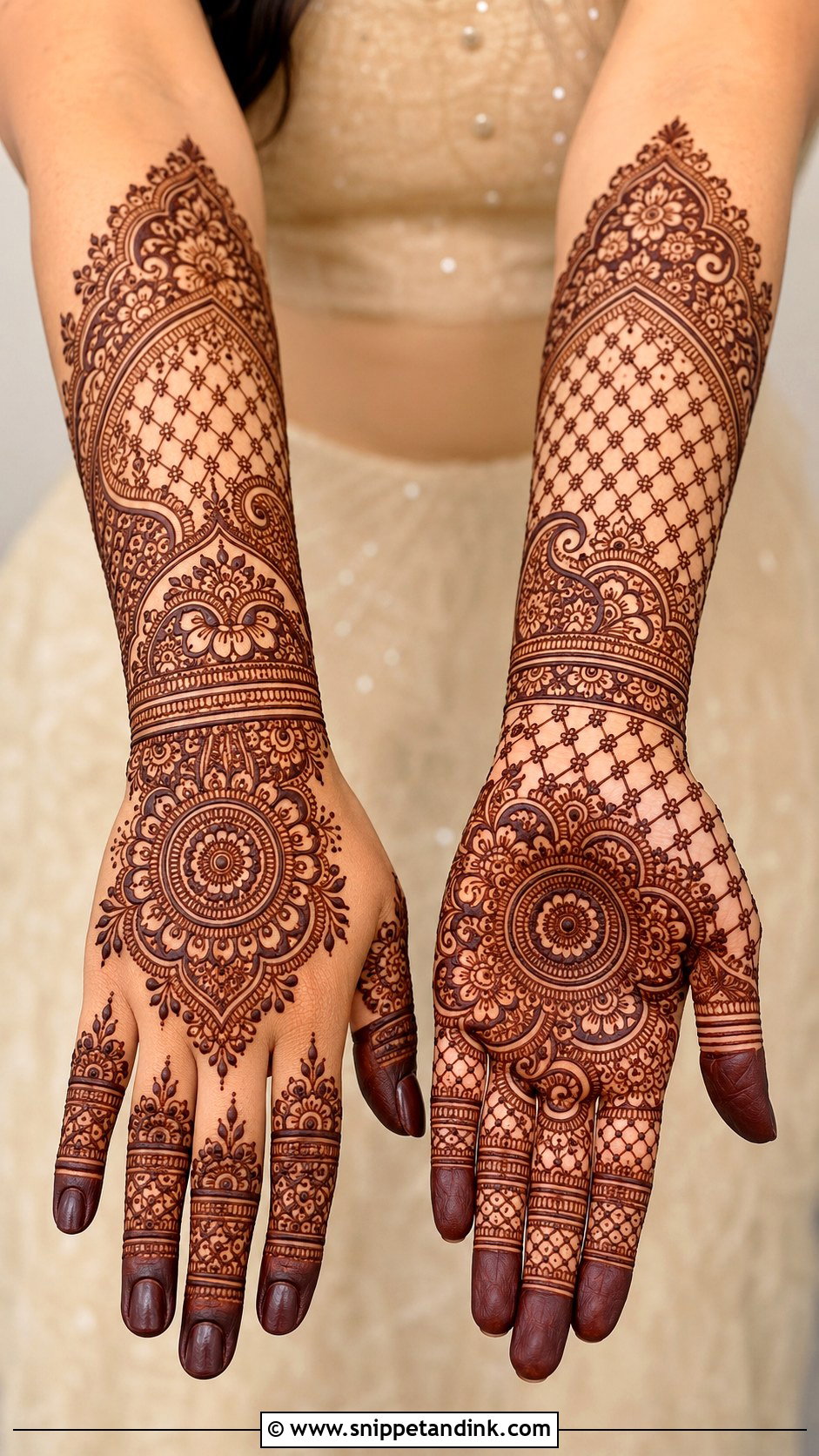 Jaali Wedding Mehndi Design - Snippet and Ink - 35 Latest Wedding Mehndi Designs