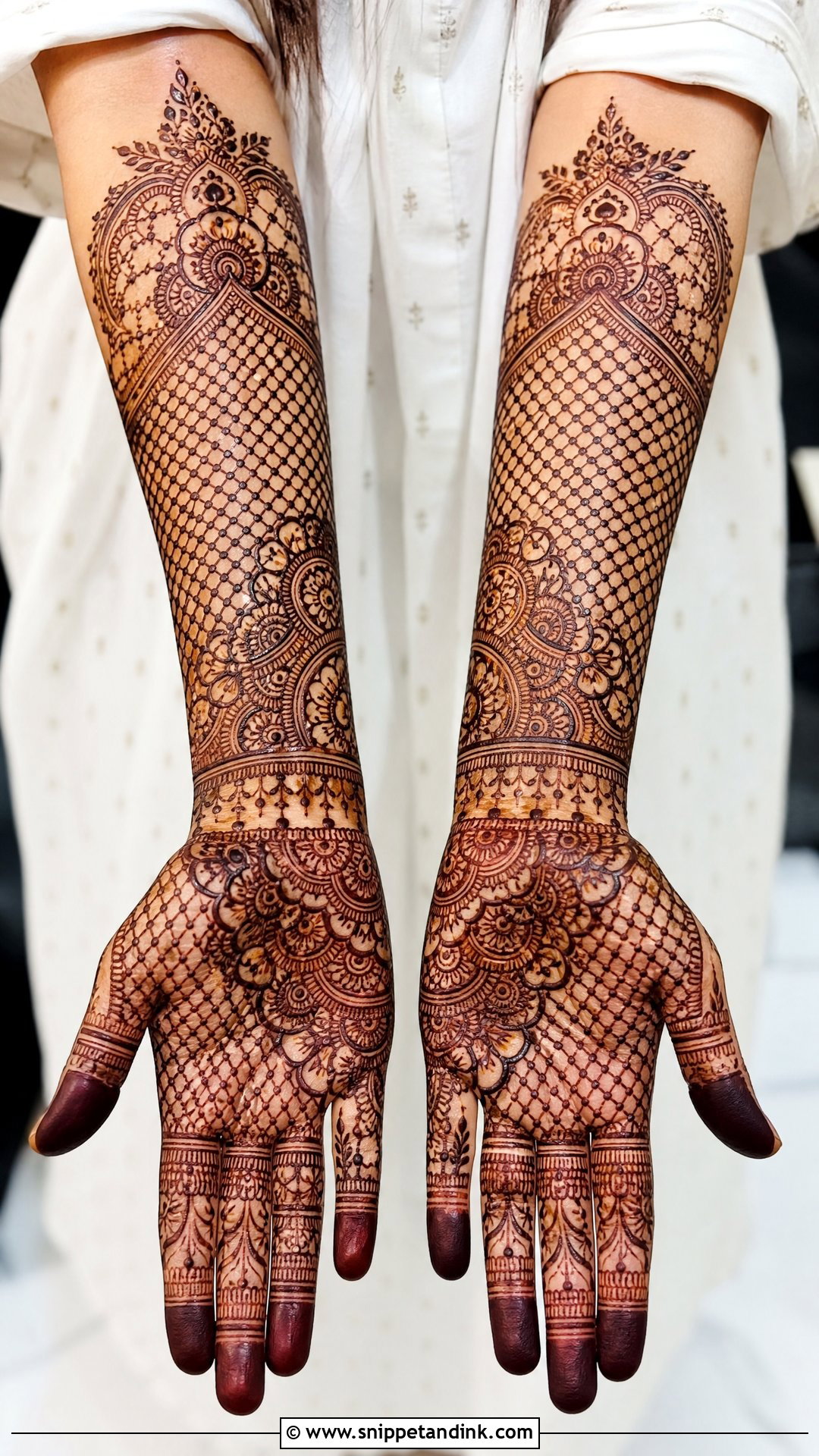 Jaali Wedding Mehndi Design - Snippet and Ink - 20 Wedding Mehndi Design Ideas