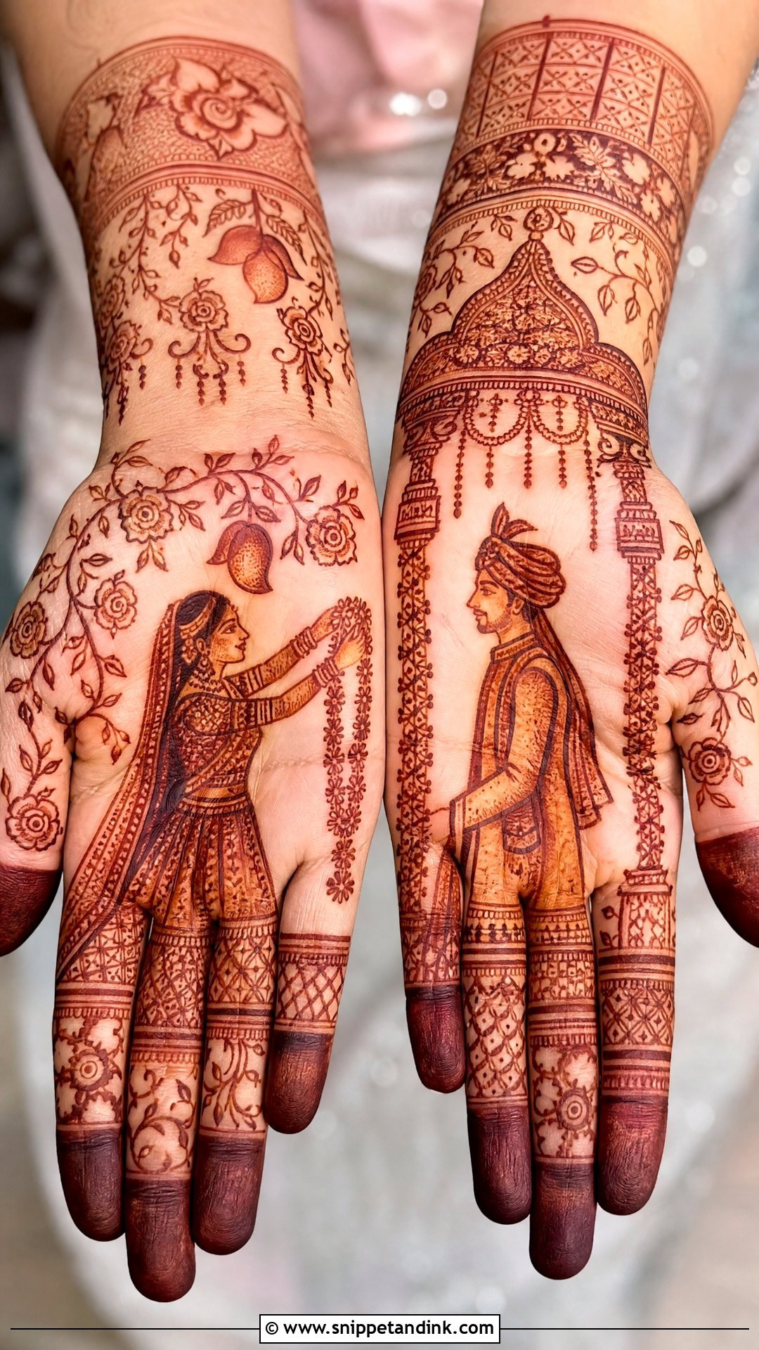 Jaimala Varmala Mehndi Design - Snippet and Ink - 20 Varmala Mehndi Design Ideas