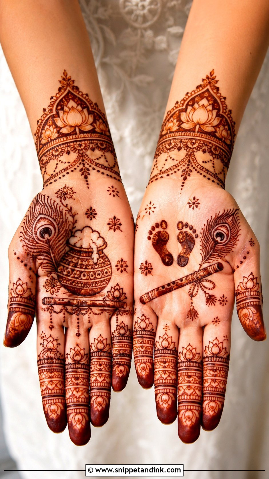 Janmashtami Krishna Mehndi Design - Snippet and Ink - 30 Krishna Mehndi Designs