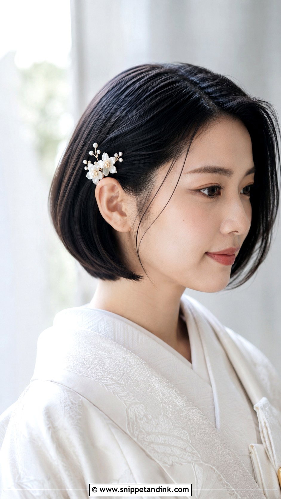 Japanese Wedding Bob Hairstyle - Snippet and Ink - 15 Japanese Wedding Hairstyle Ideas