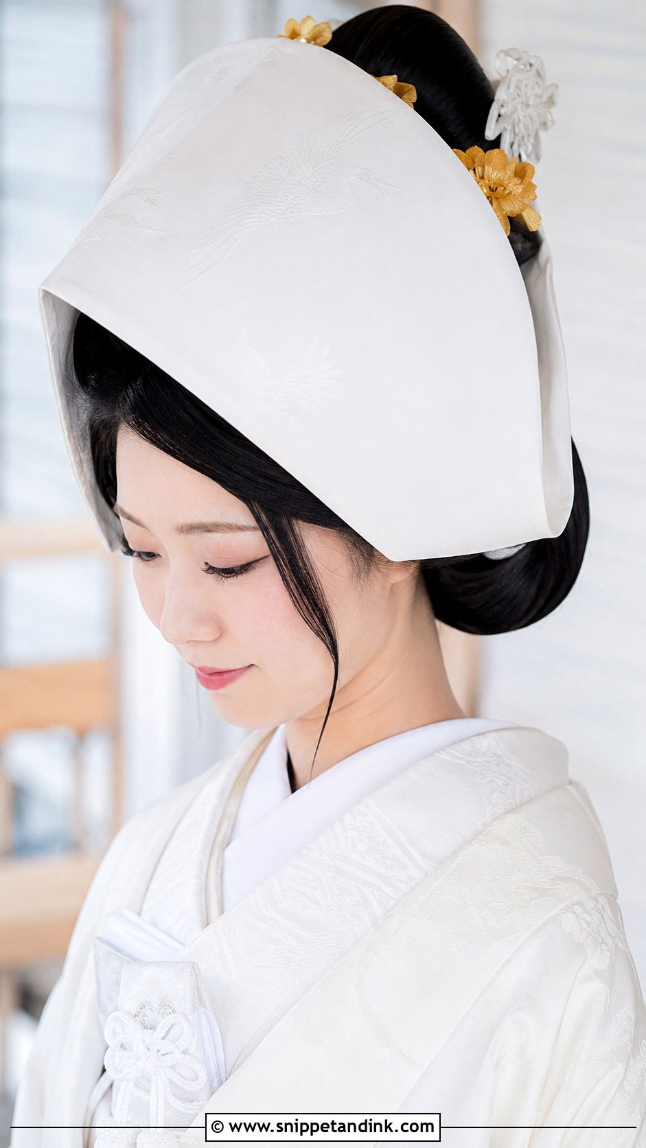 Japanese Wedding Tsunokakushi Hairstyle - Snippet and Ink - 15 Japanese Wedding Hairstyle Ideas