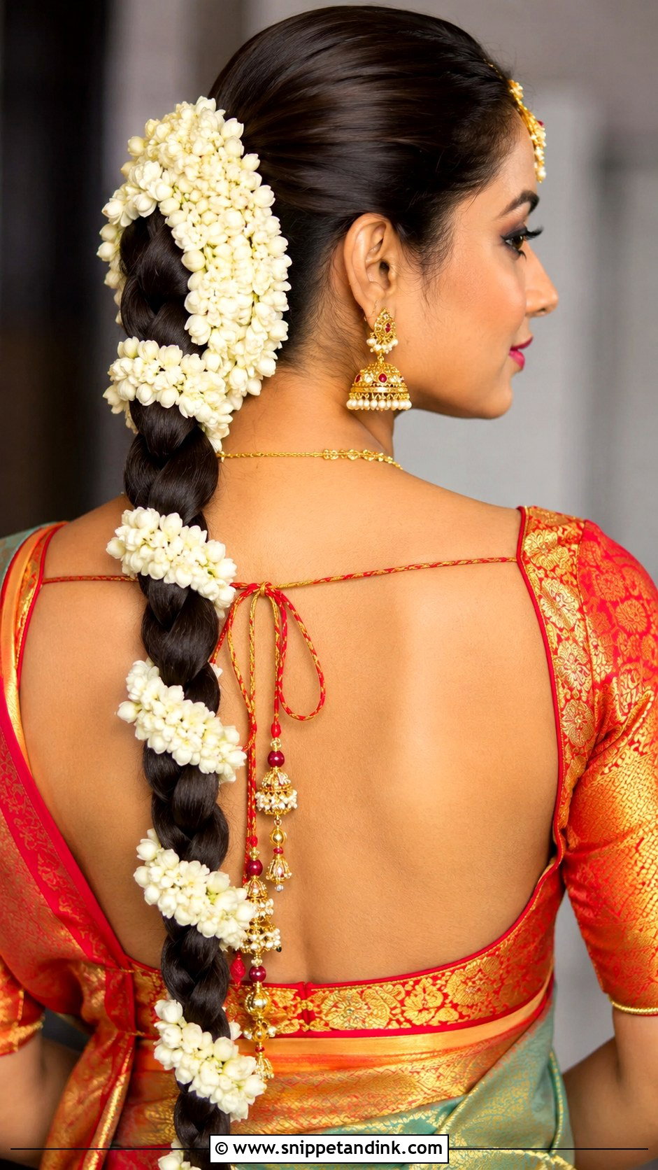 Jasmine Braided Ponytail - Snippet and Ink - 25 Jasmine Flower Hairstyle Ideas