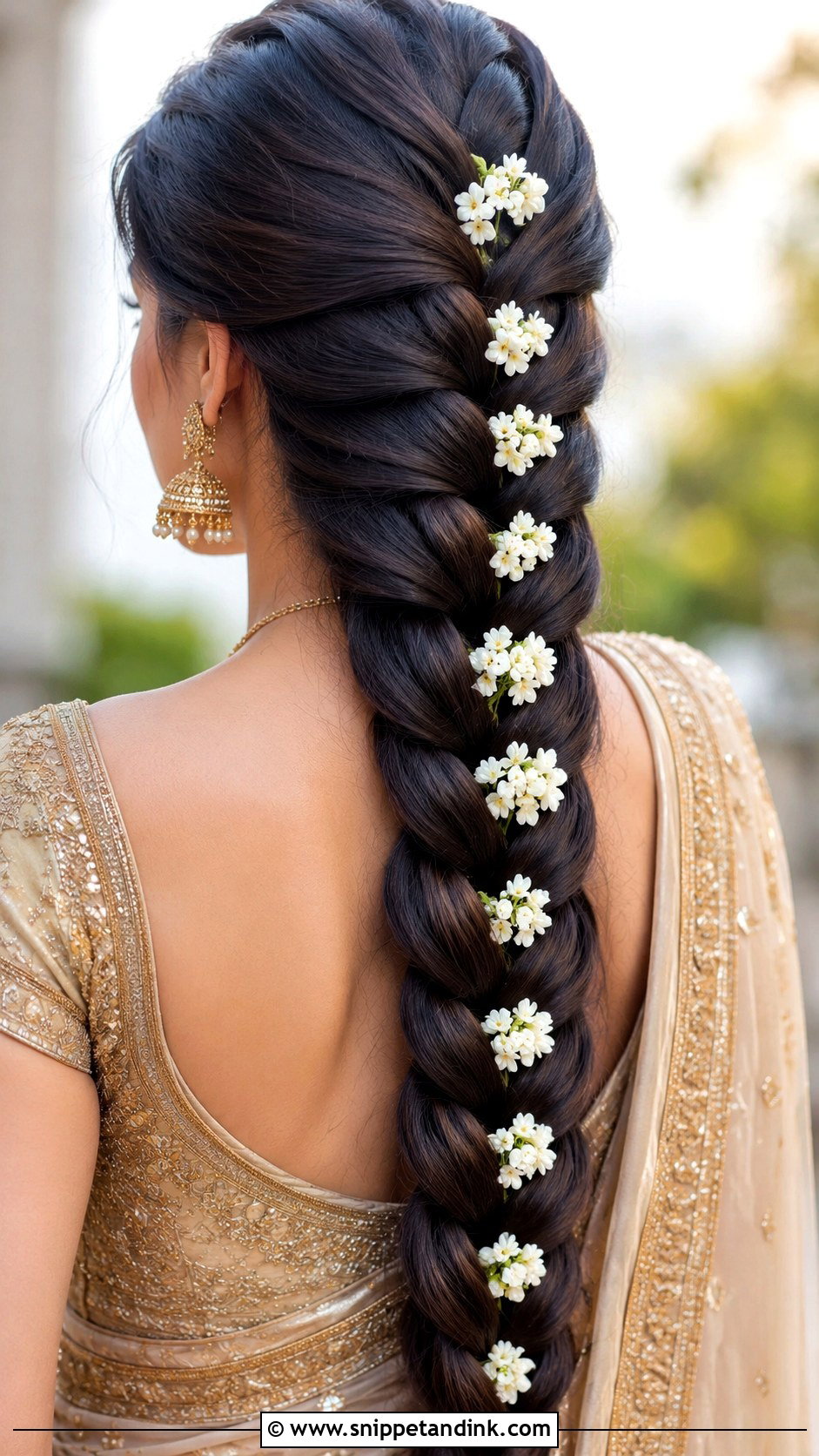 Jasmine Dutch Braid - Snippet and Ink - 25 Jasmine Flower Hairstyle Ideas