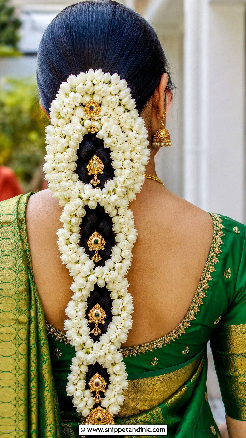 Jasmine Flower Braid - Snippet and Ink - 25 Indian Marriage Hairstyle Ideas