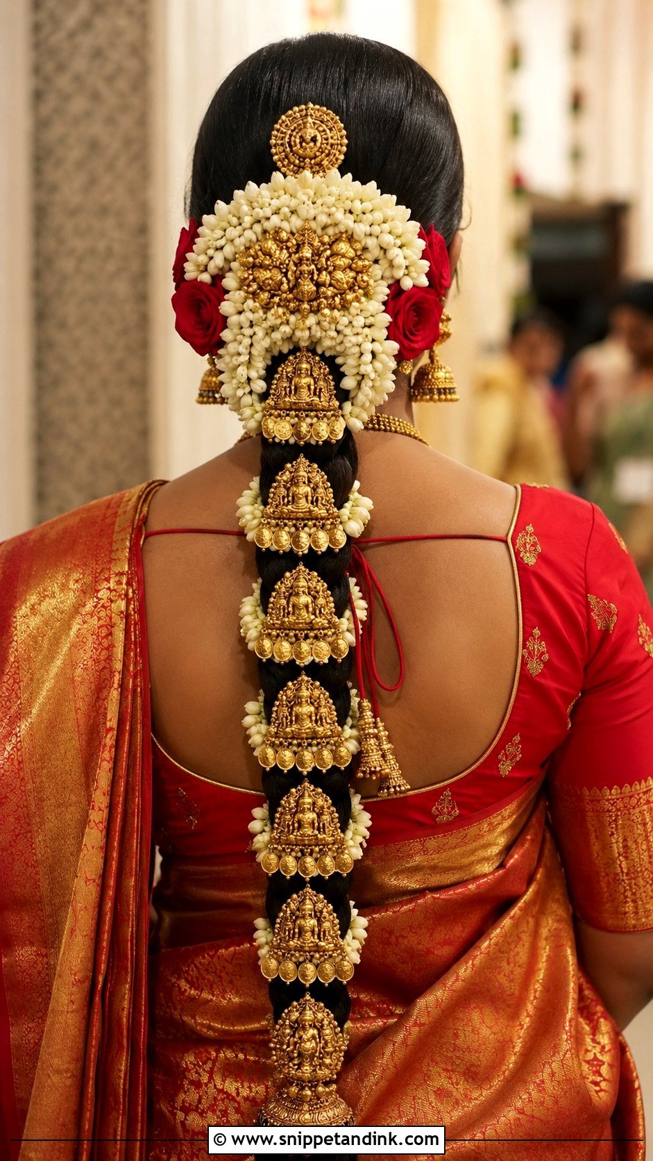 Jasmine Poola Jada - Snippet and Ink - 15 South Indian Bridal Hair Flowers Ideas