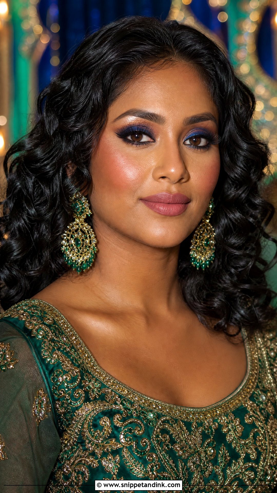 Jewel Tone Indian Wedding Makeup - Snippet and Ink - 25 Party Makeup for Indian Wedding Ideas