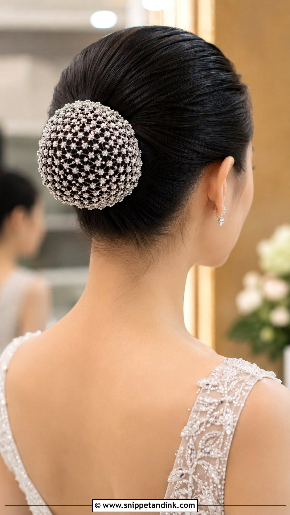 Jeweled Bun Cover - Snippet and Ink - 20 Wedding Hair Accessories for Bride