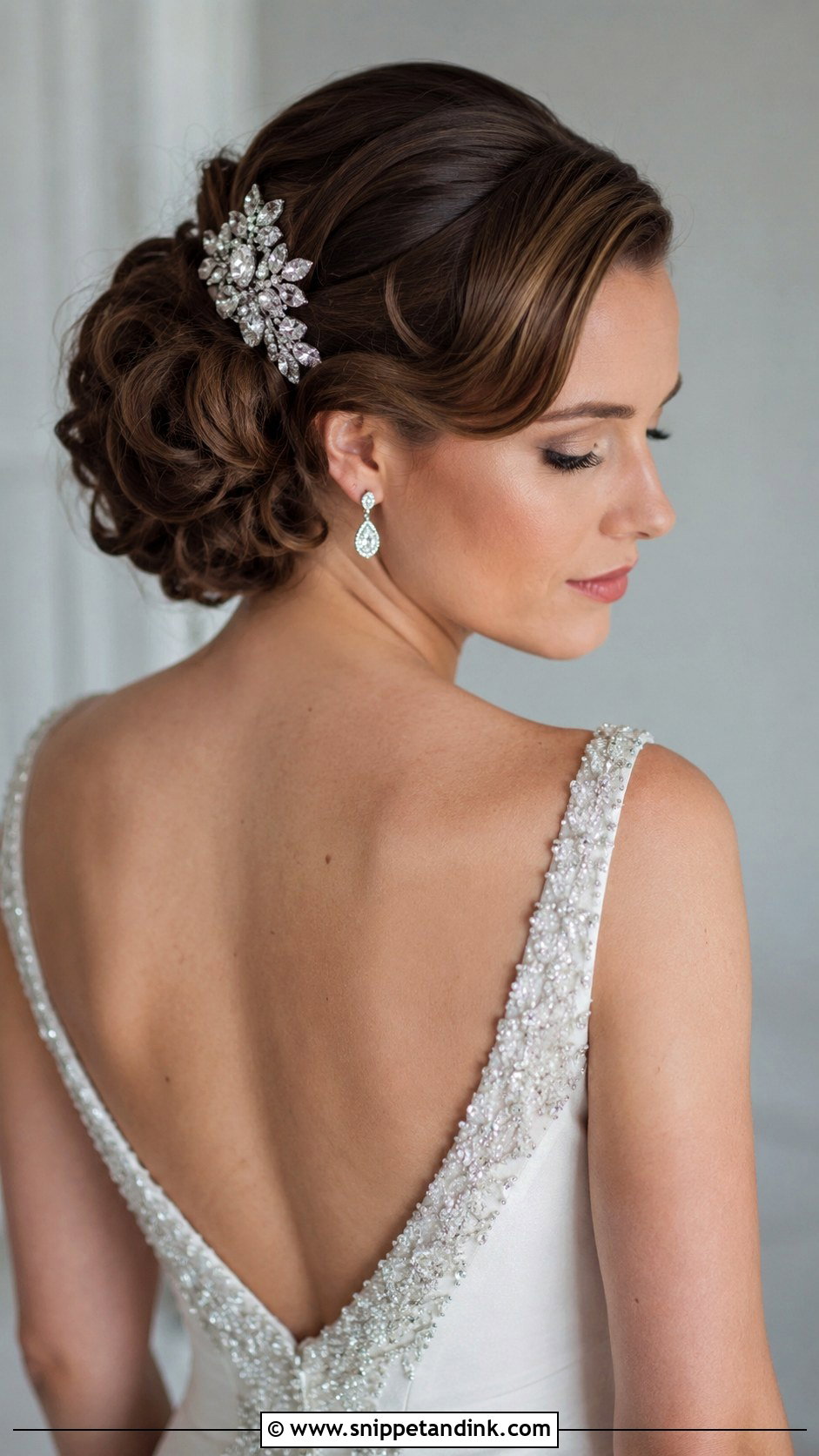 Jeweled Hair Comb Side Sweep - Snippet and Ink - 25 Bride Hair Accessories