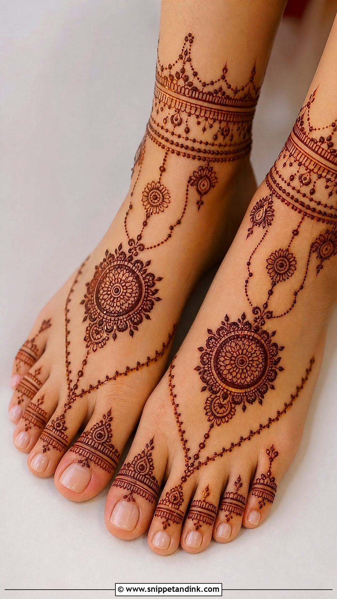 Jewellery Bridal Leg Mehndi Design - Snippet and Ink - 20 Bridal Mehndi Designs Leg