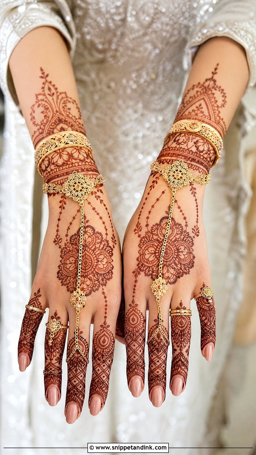 Jewellery Bridal Mehndi Design - Snippet and Ink - 25 Bridal Mehndi Designs with Names