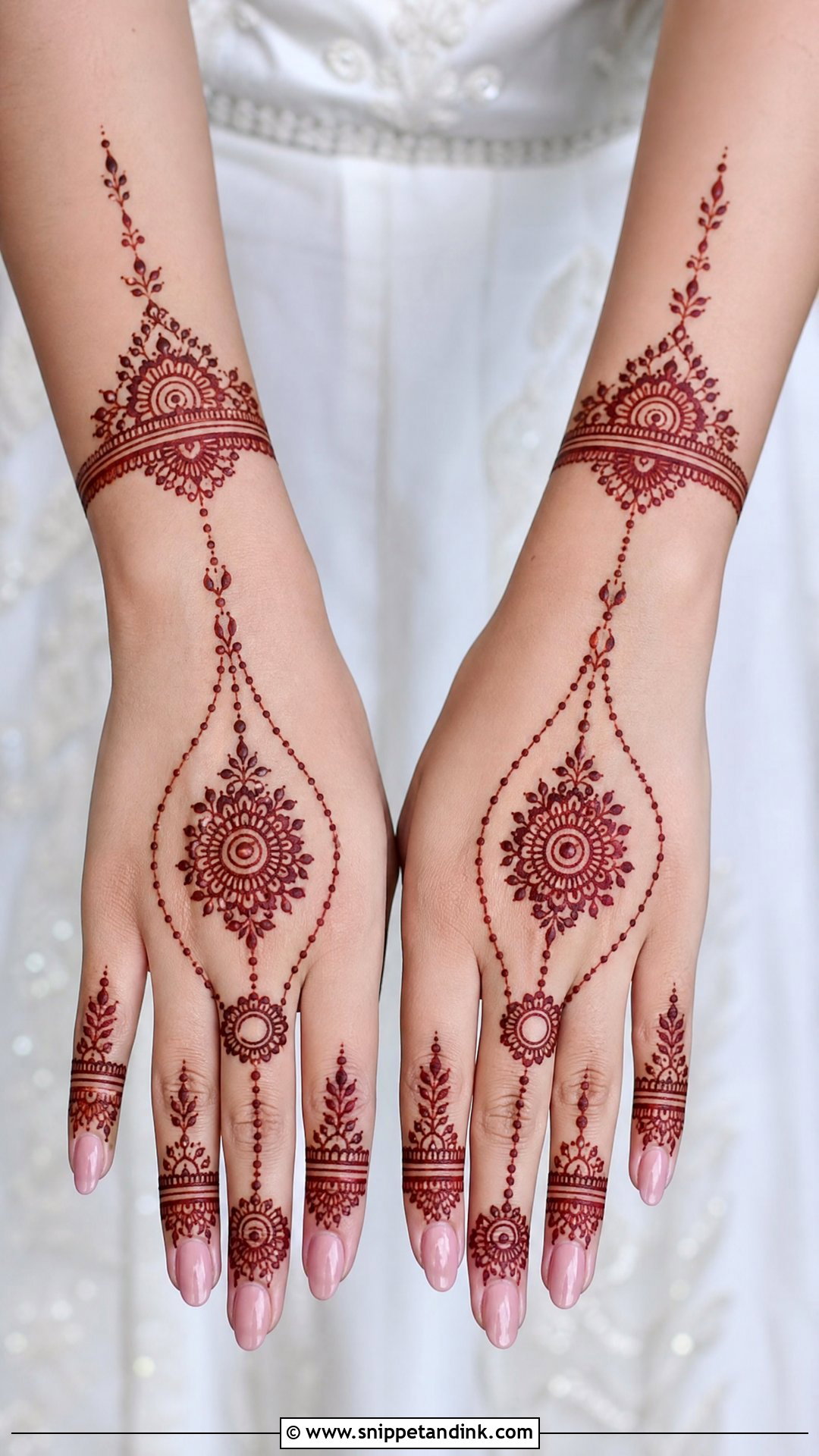Jewelry Back Bridal Mehndi Design - Snippet and Ink - 25 Back Bridal Mehndi Designs