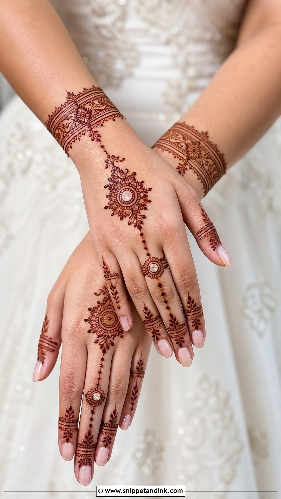 Jewelry Bridal Back Hand Mehndi Design - Snippet and Ink - 20 Latest Bridal Back Side Mehndi Design Ideas