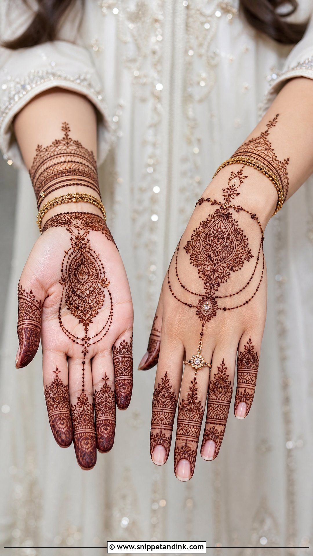 Jewelry Bridal Mehndi Design - Snippet and Ink - 30 Bride Mehndi Designs
