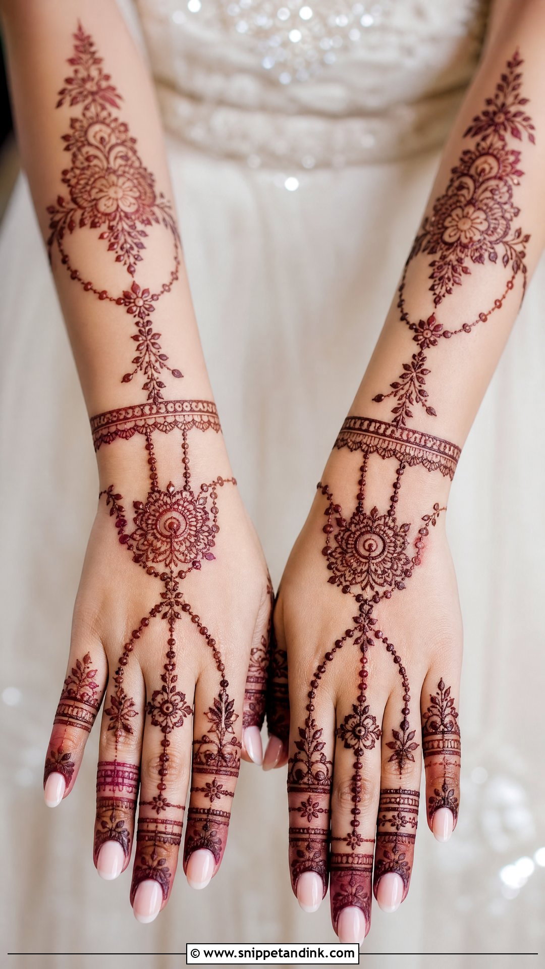 Jewelry Bridal Mehndi Design - Snippet and Ink - 20 Bride Hand Mehndi Designs