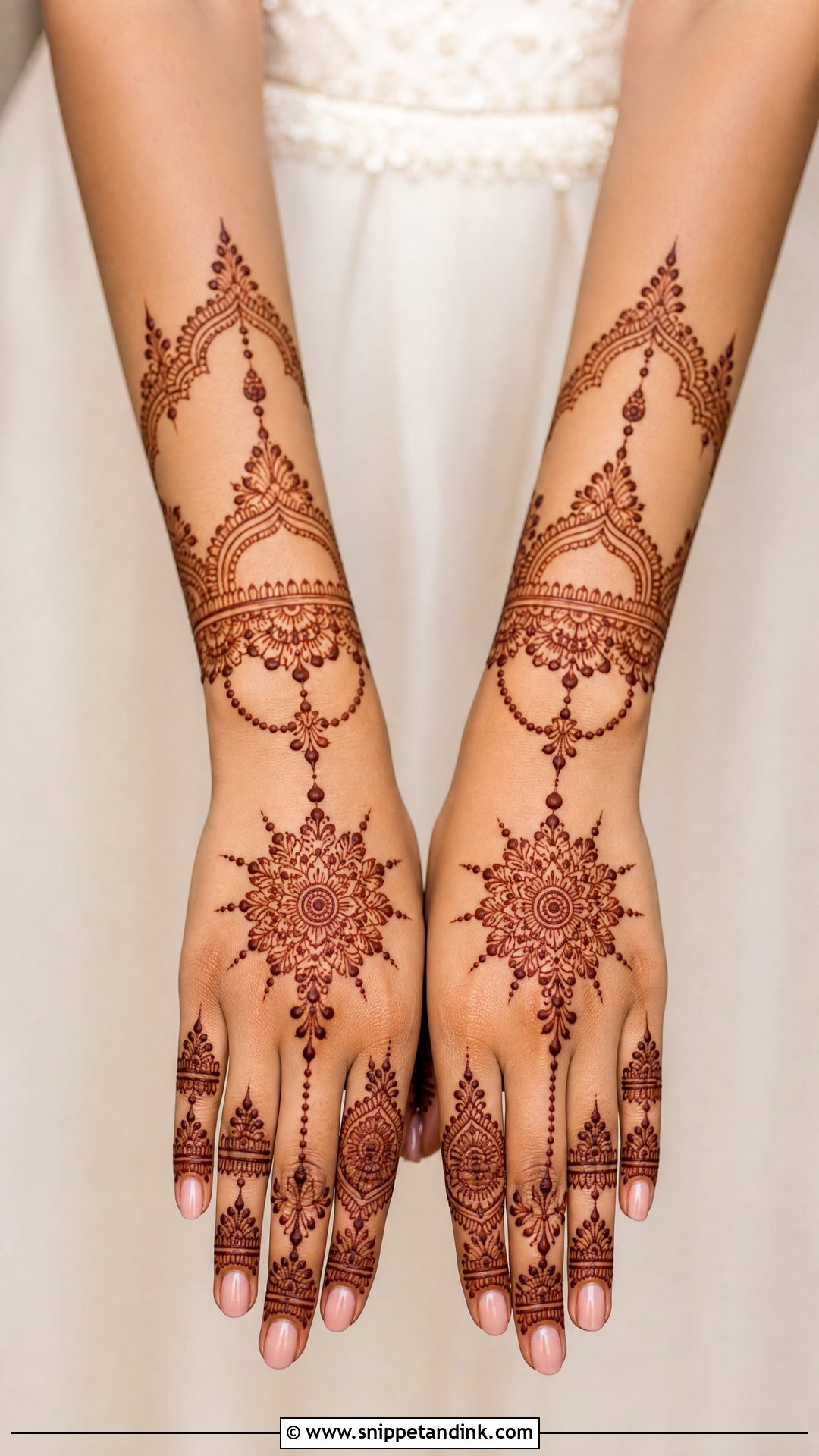 Jewelry Bridal Mehndi For Sleeveless Dress - Snippet and Ink - 20 Bridal Mehndi Designs Dress