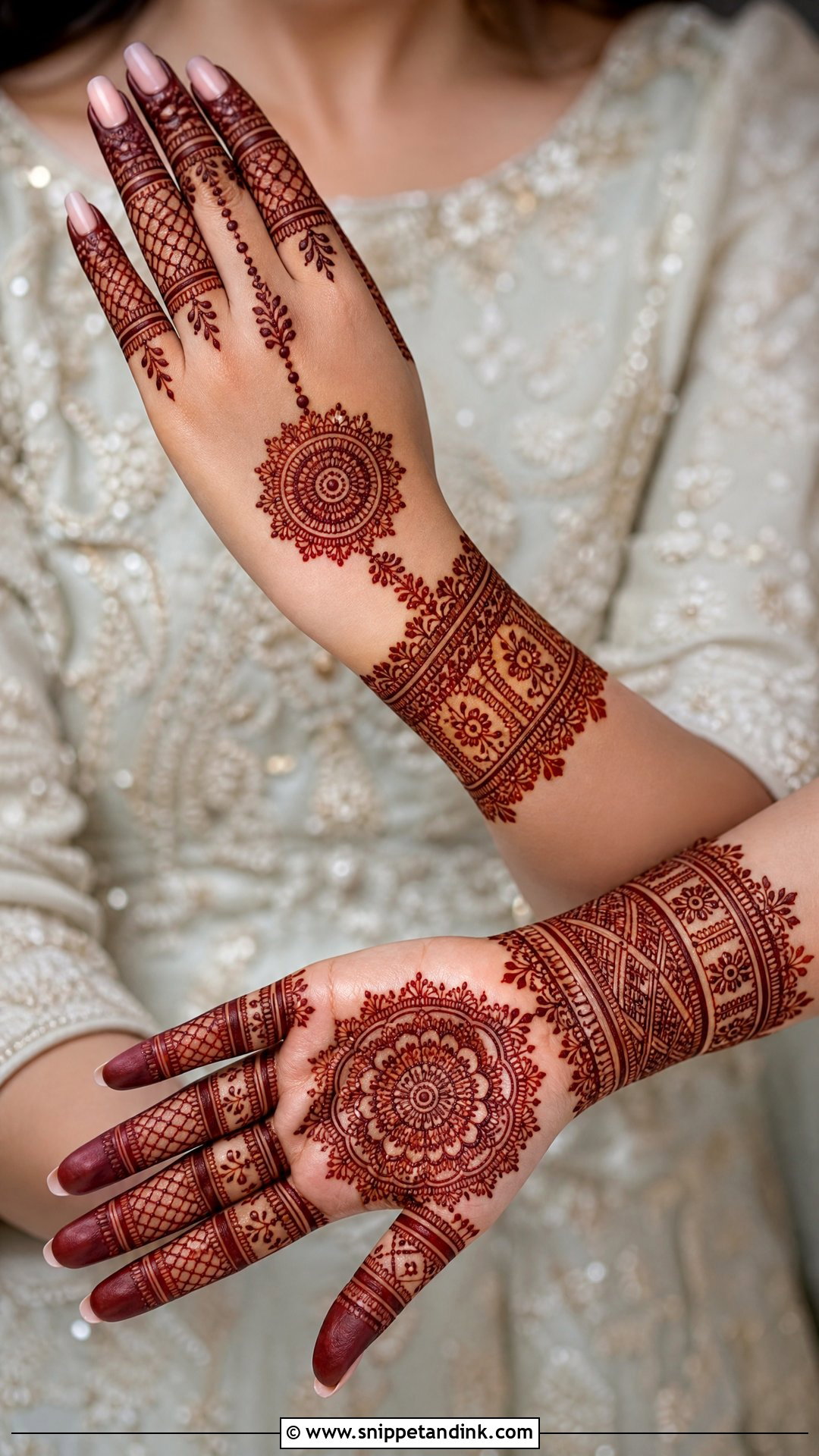 Jewelry Bridal Mehndi Front And Back - Snippet and Ink - 20 Bridal Mehndi Designs Front and Back