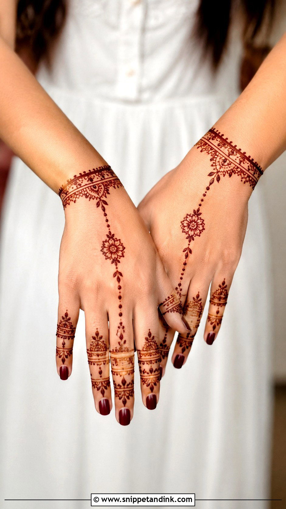 Jewelry Half Hand Mehndi Design - Snippet and Ink - 35 Half Hand Mehndi Design Ideas