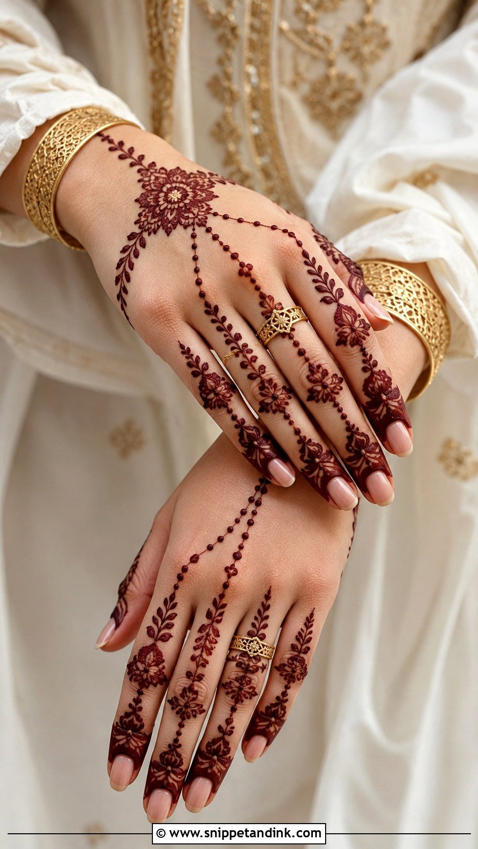 Jewelry Khafif Mehndi Design - Snippet and Ink - 35 Khafif Mehndi Designs