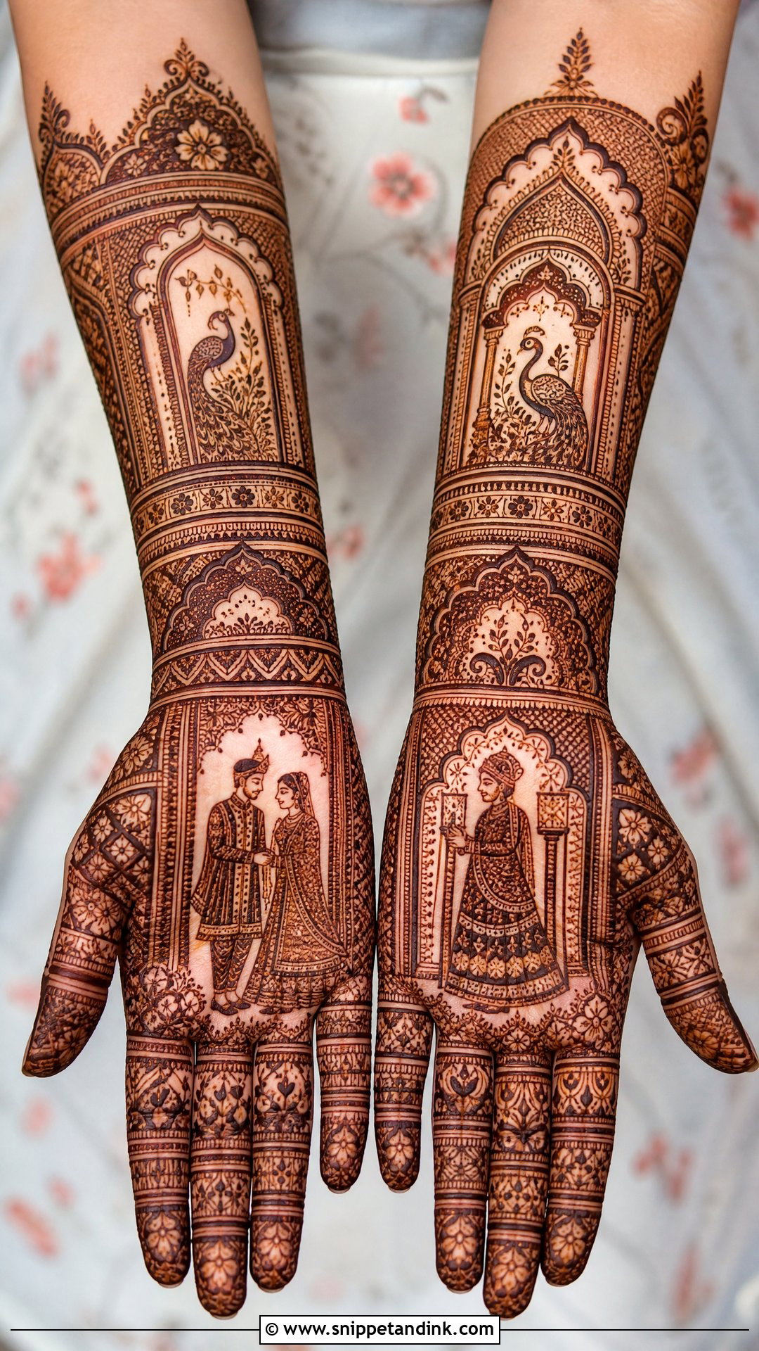 Jharokha Bridal Mehandi Design - Snippet and Ink - 30 Latest Bridal Mehandi Designs